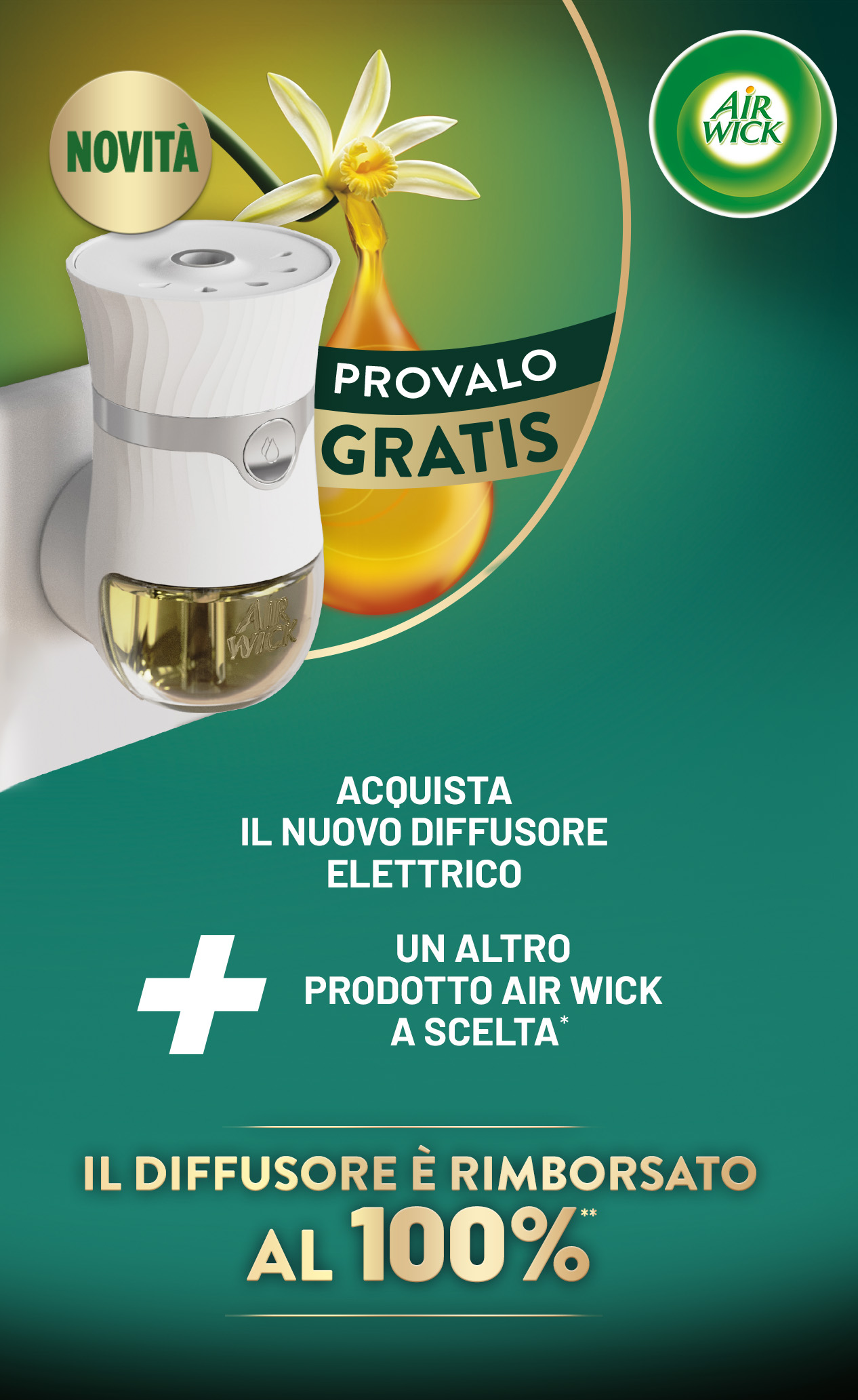 PROVA IL NUOVO ELETTRICO AIR WICK - ti rimborsiamo il Diffusore Elettrico